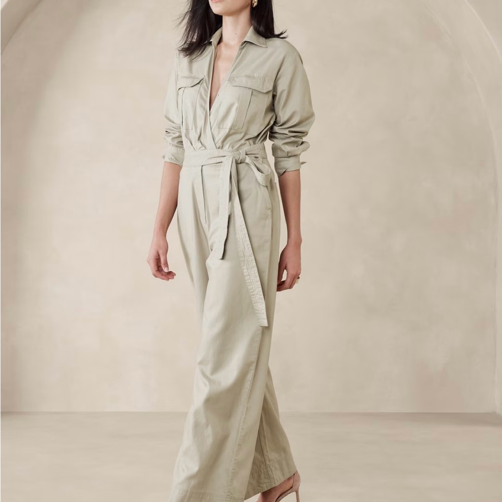 Banana Republic Factory TWILL JUMPSUIT Plus Size NWT